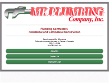 Tablet Screenshot of mkplumbing.com